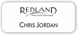 (image for) Redland White Badge (Black Logo)