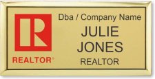 (image for) Commercial Red Realtor Executive Gold Badge