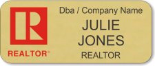 (image for) Commercial Red Realtor Gold Badge