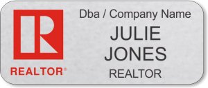 (image for) Commercial Red Realtor Silver Badge