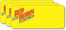(image for) Red Robin Yellow Logo Only Badges (25 Pack)