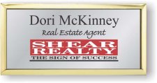 (image for) Reflective Design Executive Gold Other Badge (Shear Realty)