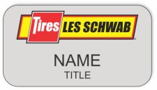 (image for) Les Schwab Silver Badge Round Corners