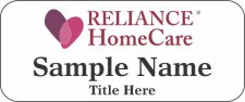 (image for) Reliance Home Care Standard White badge