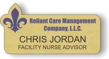 (image for) Reliant Care Management Co., LLC Shaped Gold Badge