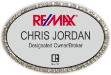 (image for) Remax Acorn Properties Bling Silver Badge