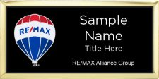 (image for) ReMax Alliance Group Gold Executive Black badge w/ Cloisonne