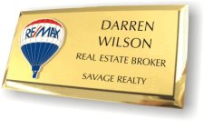 (image for) Remax Balloon Logo Executive Gold Badge w/ Cloisonne