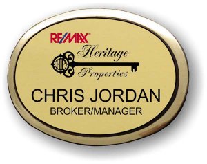 (image for) Remax Heritage Properties Executive Oval Gold Badge