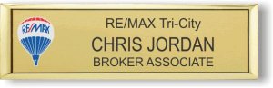 (image for) Remax Balloon Logo Style 1 Small Executive Gold Badge