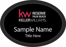 (image for) Keller Williams Reserve Palm Beach Black Oval Executive Badge