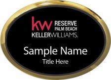 (image for) Keller Williams Reserve Palm Beach Gold Oval Executive Black Badge