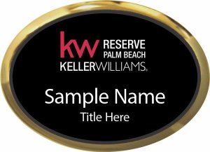 (image for) Keller Williams Reserve Palm Beach Gold Oval Executive Black Badge