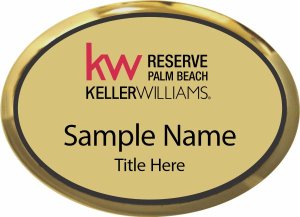 (image for) Keller Williams Reserve Palm Beach Gold Oval Executive Badge