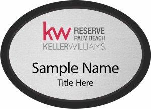 (image for) Keller Williams Reserve Palm Beach Black Oval Executive Silver Badge