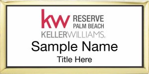 (image for) Keller Williams Reserve Palm Beach Gold Executive White Badge