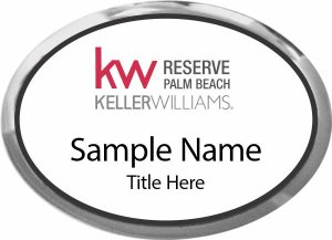 (image for) Keller Williams Reserve Palm Beach Silver Oval Executive White Badge