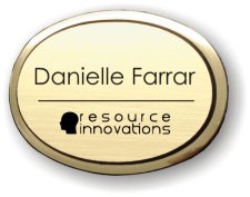 (image for) Resource Innovations Executive Oval Gold Badge