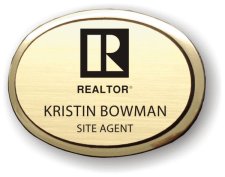 (image for) Richmond Real Estate Executive Oval Gold Badge