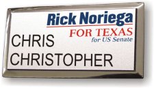 (image for) Rick Noriega For Senate Silver Executive Badge