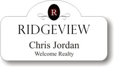 (image for) Ridgeview Shaped White Badge