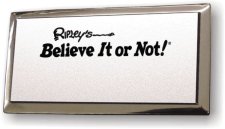 (image for) Ripley's Believe It or Not Executive Silver Logo Only Badge