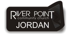 (image for) River Point Community Church Shaped Black Badge