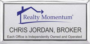 (image for) Realty Momentum Executive Silver Badge with Logo/Tagline