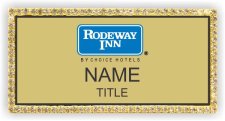 (image for) Rodeway Inn Bling Gold Badge