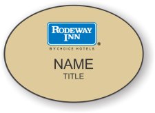 (image for) Rodeway Inn Oval Gold Badge