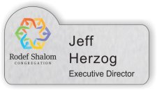 (image for) Rodef Shalom Congregation Silver Shaped Badge