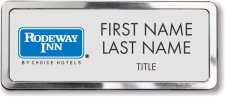 (image for) Rodeway Inn Prestige Badge, Polished Silver Frame