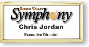 (image for) Rogue Valley Symphony White Badge on Gold Frame