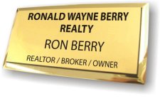 (image for) Ronald Wayne Berry Realty Executive Gold Badge