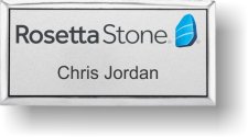 (image for) Rosetta Stone Executive Silver Badge (New Logo)