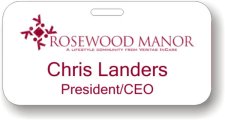 (image for) Rosewood Manor White Badge