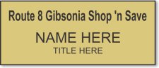 (image for) Route 8 Gibsonia Shop 'n Save Gold Badge