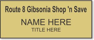 (image for) Route 8 Gibsonia Shop \'n Save Gold Badge