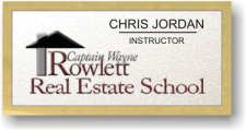 (image for) Rowlett Real Estate School Executive Silver Gold Framed Badge