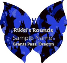 (image for) Rikki's Rounds Shaped Silver Badge Without Jewels