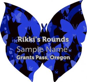 (image for) Rikki\'s Rounds Shaped Silver Badge Without Jewels