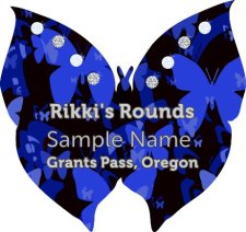 (image for) Rikki's Rounds Shaped Silver Badge With Jewels