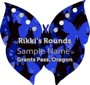 (image for) Rikki\'s Rounds Shaped Silver Badge With Jewels