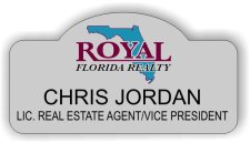 (image for) Royal Florida Realty Silver Shaped Badge