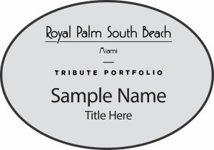 (image for) Royal Palm South Beach Oval Silver Badge