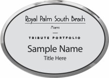 (image for) Royal Palm South Beach Executive Oval Silver Badge