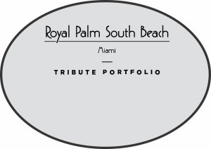 (image for) Royal Palm South Beach Oval Silver Logo Only Badge