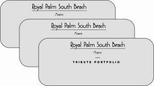 (image for) Royal Palm South Beach Silver Logo Only Badge - Pack of 50