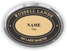 (image for) Russell Lands Oval Executive Silver Other badge