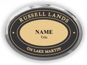 (image for) Russell Lands Oval Executive Silver Other badge